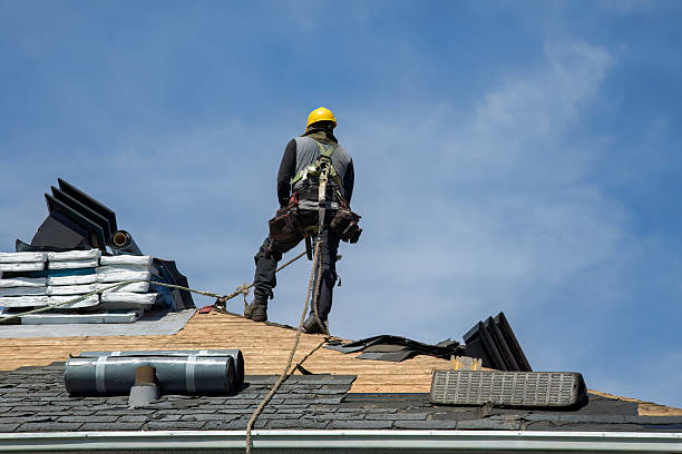 Professional Roof Replacement technician working in Avalon, WI